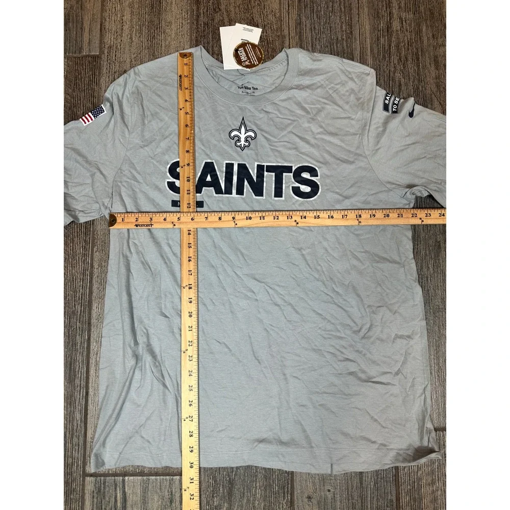 Nike New Orleans Saints NFL Salute to Service Long Sleeve‎ T-Shirt Men's XL